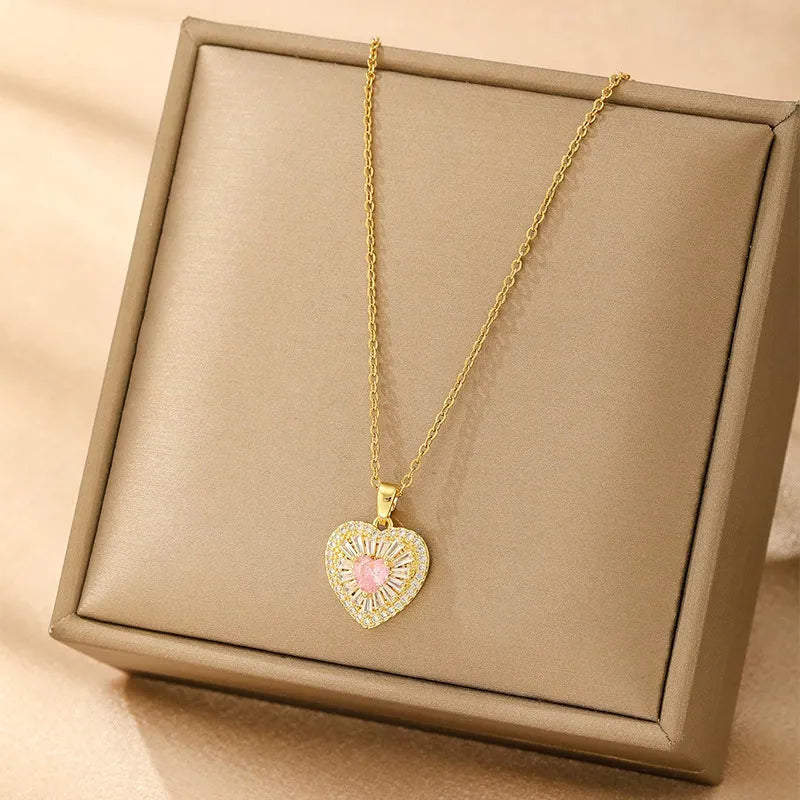 Starglow Heart Blossom Necklace