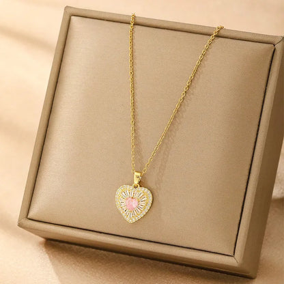 Starglow Heart Blossom Necklace