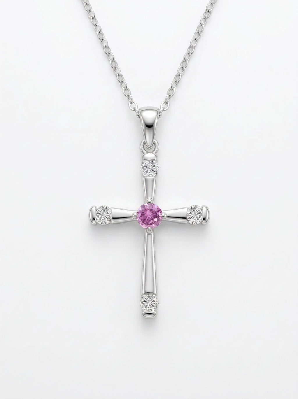 Amethyst Halo Necklace