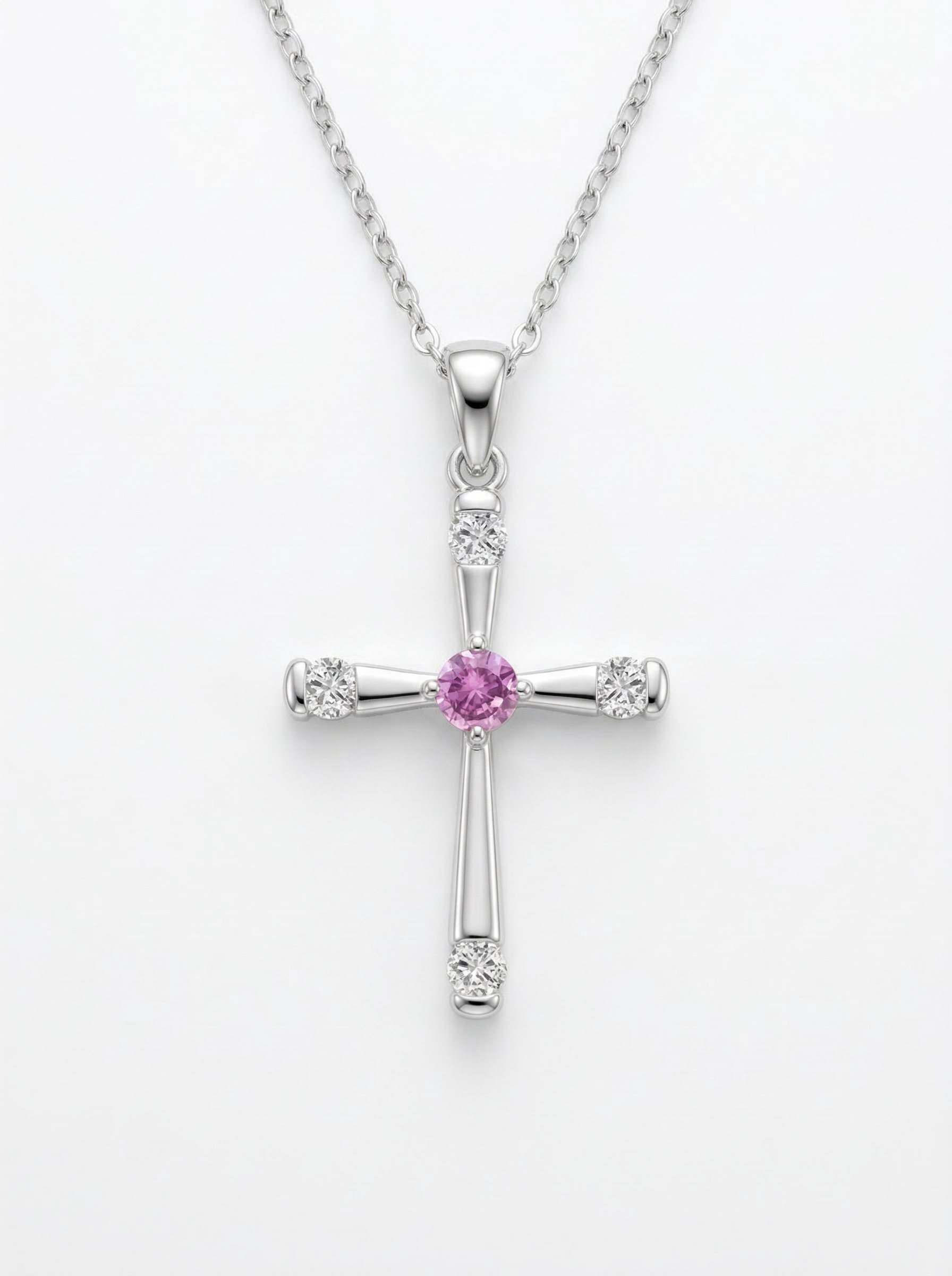 Amethyst Halo Necklace