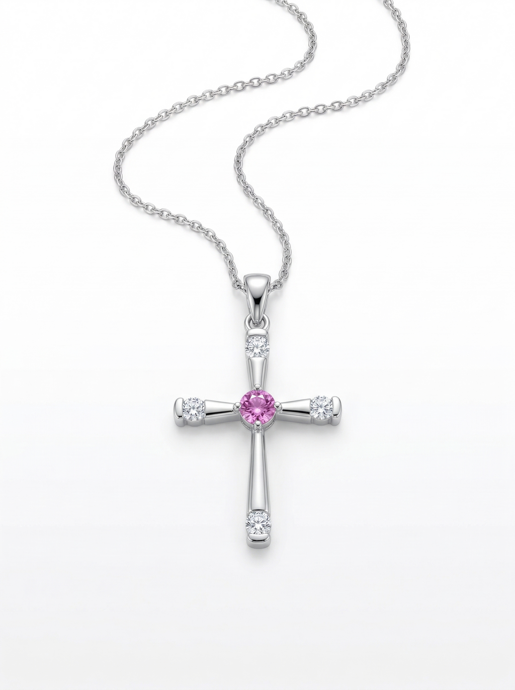 Amethyst Halo Necklace