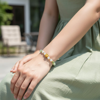Sunlit Lotus Bracelet